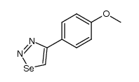 4-(4-methoxy-phenyl)-[1,2,3]selenadiazole结构式