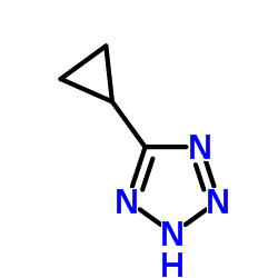 5-环丙基-2H -1,2,3,4-四氮唑结构式