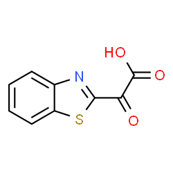 2-Benzothiazoleaceticacid,alpha-oxo-(9CI) structure