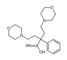 4-morpholin-4-yl-2-(2-morpholin-4-ylethyl)-2-phenylbutanamide Structure