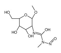Methyl 2-deoxy-2-(3-methyl-3-nitrosoureido)-α-D-glucopyranoside结构式