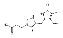 3-[5-(3-ethyl-4-methyl-5-oxo-2,5-dihydro-pyrrol-2-ylmethyl)-4-methyl-pyrrol-3-yl]-propionic acid Structure