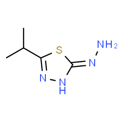 1,3,4-Thiadiazol-2(3H)-one,5-(1-methylethyl)-,hydrazone(9CI)结构式