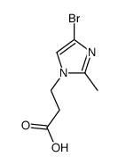 3-(4-bromo-2-methylimidazol-1-yl)propanoic acid Structure