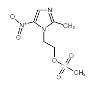 2-(2-methyl-5-nitroimidazol-1-yl)ethyl methanesulfonate Structure