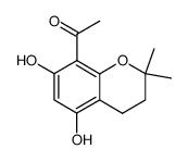 1-(5,7-dihydroxy-2,2-dimethyl-chroman-8-yl)-ethanone Structure