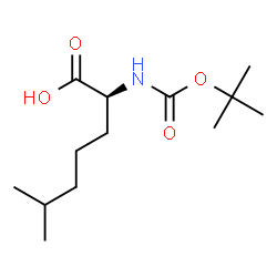 Boc-(S)-2-amino-6-methylheptanoicacid Structure