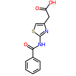 [2-(Benzoylamino)-1,3-thiazol-4-yl]acetic acid结构式