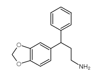 3-苯并[1,3]二氧杂环戊烯-3-苯基丙胺结构式