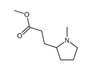 methyl 3-(1-methylpyrrolidin-2-yl)propanoate结构式