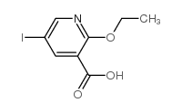 2-Ethoxy-5-iodopyridine-3-carboxylic acid structure