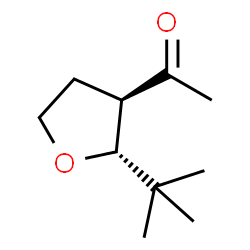 Ethanone, 1-[(2R,3R)-2-(1,1-dimethylethyl)tetrahydro-3-furanyl]-, rel- (9CI) Structure