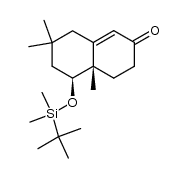 (4aS,5S)-5-{[tert-butyl(dimethyl)silyl]oxy}-4a,7,7-trimethyl-4,4,a,5,6,7,8-hexahydro-2(3H)-naphthalenone结构式