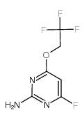 2-AMINO-4-TRIFLUOROETHOXY-6-FLUOROPYRIMIDINE structure