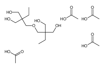 acetic acid,2-[2,2-bis(hydroxymethyl)butoxymethyl]-2-ethylpropane-1,3-diol Structure