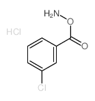 Benzoicacid, 3-chloro-, azanyl ester, hydrochloride (1:1) Structure