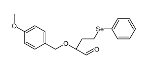(2R)-2-[(4-methoxyphenyl)methoxy]-4-phenylselanylbutanal结构式