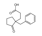 3-(1-benzyl-2-oxo-cyclopentyl)propanoic acid结构式