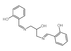 Phenol,2,2'-[(2-hydroxy-1,3-propanediyl)bis(nitrilomethylidyne)]bis- structure