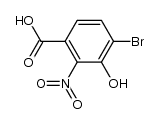 4-bromo-3-hydroxy-2-nitrobenzoic acid结构式