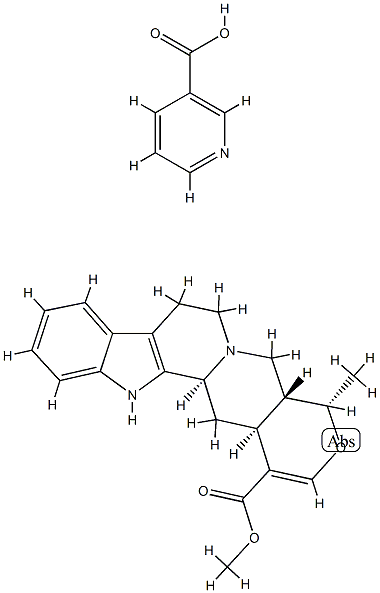 methyl 16,17-didehydro-19α-methyloxayohimban-16-carboxylate, mononicotinate结构式