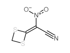 2-(1,3-dithietan-2-ylidene)-2-nitro-acetonitrile结构式