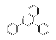 N-benzoyl-S,S-diphenylsulfilimine结构式