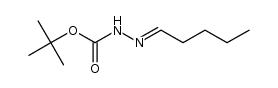 Hydrazinecarboxylic acid, pentylidene-, 1,1-dimethylethyl ester (9CI) Structure