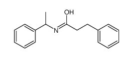 3-phenyl-N-(1-phenylethyl)propanamide结构式