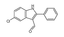 5-chloro-2-phenylindole-3-carboxaldehyde结构式