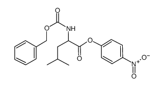 n-cbz-dl-leucine p-nitrophenyl ester Structure