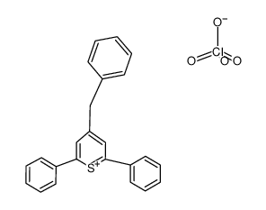 4-benzyl-2,6-diphenylthiopyrylium perchlorate Structure
