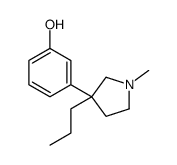 3-(1-methyl-3-propylpyrrolidin-3-yl)phenol结构式