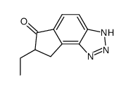 7-Ethyl-7,8-dihydro-3H-1,2,3-triaza-as-indacen-6-one结构式