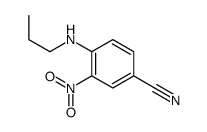 3-Nitro-4-(propylamino)benzonitrile结构式