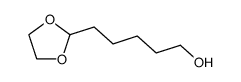 5-(1,3-dioxolan-2-yl)pentan-1-ol结构式