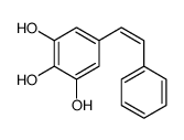 5-(2-phenylethenyl)benzene-1,2,3-triol结构式
