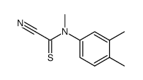 N-(3,4-Dimethyl-phenyl)-N-methyl-2-nitrilo-thioacetamide结构式