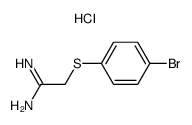 2-(4-Bromo-phenylsulfanyl)-acetamidine; hydrochloride Structure