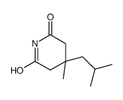4-methyl-4-(2-methylpropyl)piperidine-2,6-dione结构式