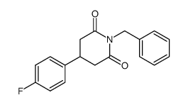 1-benzyl-4-(4-fluorophenyl)piperidine-2,6-dione Structure