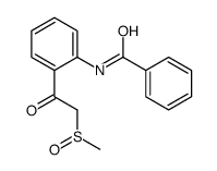 N-[2-(2-methylsulfinylacetyl)phenyl]benzamide Structure