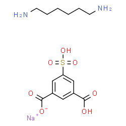 1,3-Benzenedicarboxylic acid, 5-sulfo-monosodium salt, compounded with 1,6-hexanediamine (1:1) structure