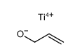 titanium(4+) 2-propenolate结构式