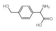 2-amino-2-[4-(hydroxymethyl)phenyl]acetic acid结构式