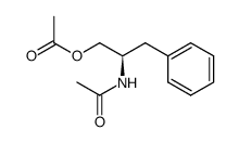 (R)-2-acetamido-3-phenylpropyl acetate Structure