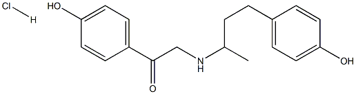 2-(4-(4-hydroxyphenyl)butan-2-ylamino)-1-(4-hydroxyphenyl)ethanone hydrochloride结构式