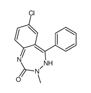 7-chloro-3-methyl-5-phenyl-4H-1,3,4-benzotriazepin-2-one Structure