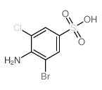 4-amino-3-bromo-5-chloro-benzenesulfonic acid结构式