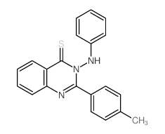 4(3H)-Quinazolinethione,2-(4-methylphenyl)-3-(phenylamino)- Structure